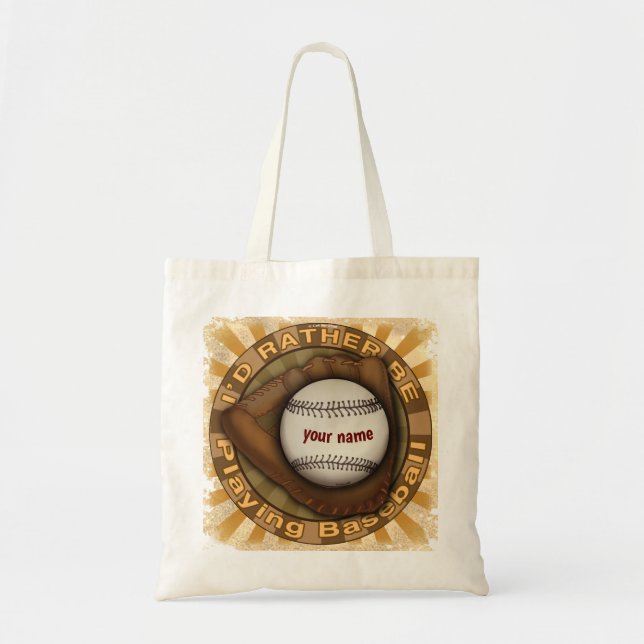 Tote Bag Jouer plutôt au baseball  (Devant)