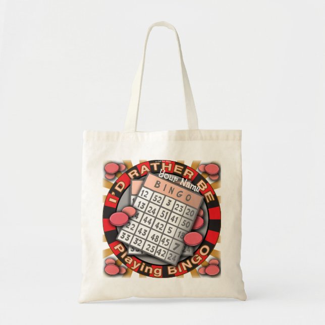 Tote Bag Jouer plutot au Bingo (Devant)