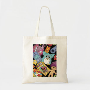 Tote Bag Jouet et technologie à motif gribouillé rétro anné