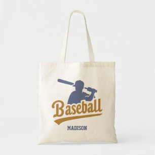 Tote Bag Joueur de baseball personnalisé et couleur