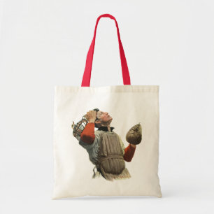 Tote Bag Joueur De Baseball vintage, Chercher