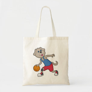 Tote Bag Joueur de basket-ball de chien