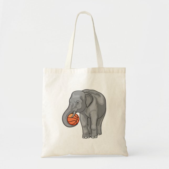 Tote Bag Joueur de basket-ball éléphant (Devant)