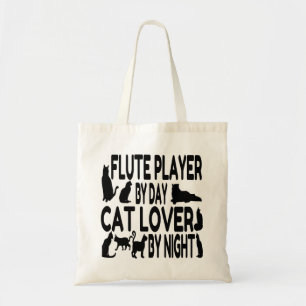 Tote Bag Joueur de flux Amoureux des chats