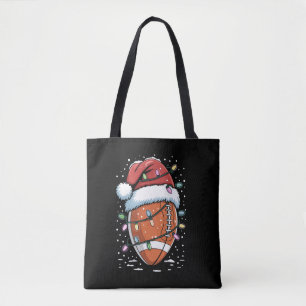 Tote Bag Joueur de football américain de Noël Sports Santa