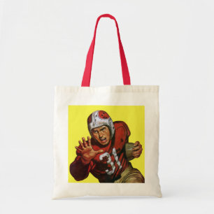 Tote Bag Joueur de football américain vintage arrière coura