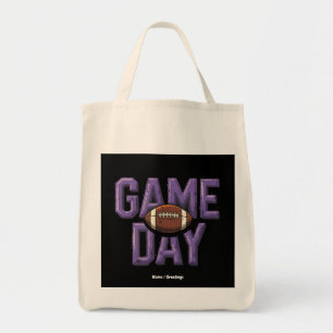 Tote Bag Joueur de football de jour de match Conception de