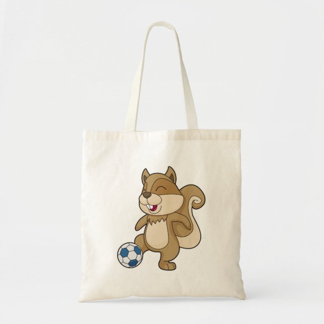 Tote Bag Joueur de football d'écureuil (Devant)