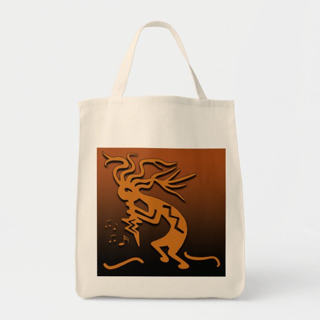 Tote Bag Joueur de Kokopelli (Devant)