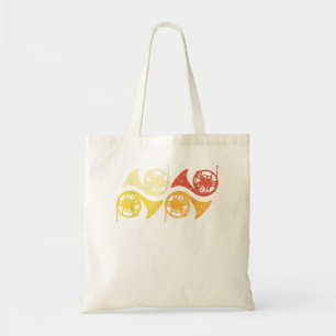 Tote Bag Joueur de la Corne française rétro Hornist Instrum