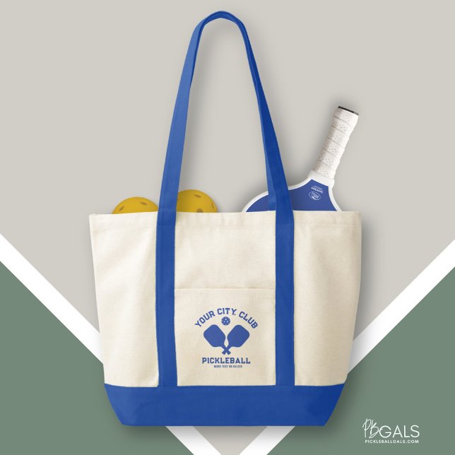 Tote Bag Joueur de l'équipe de Pickleball Club Personnalisé (Créateur téléchargé)