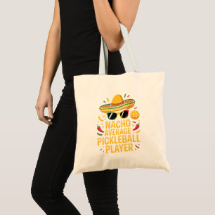 Tote Bag Joueur de pickleball moyen nacho