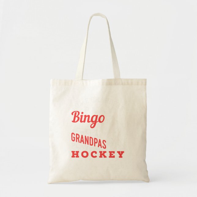 Tote Bag Joueur du Cool de hockey de grand-père 367 (Devant)