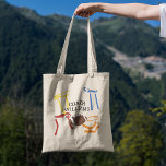 Tote Bag Joueur entraîneur de football drapeau Personnalisé<br><div class="desc">Créez le cadeau personnalisé parfait pour votre entraîneur de football du drapeau ou votre joueur de football du drapeau préféré. Ce sac fourre-tout est prêt à être personnalisé avec un nom en lettres noires et présente des illustrations d'un football ainsi qu'un assortiment coloré de ceintures de drapeau.</div>
