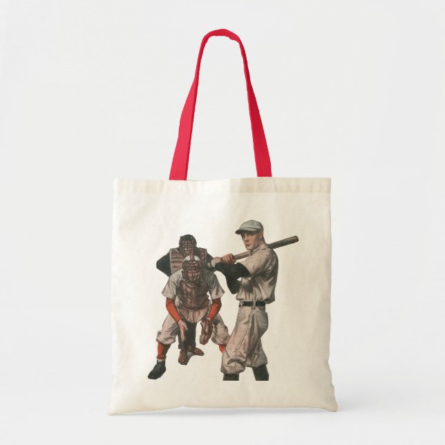 Tote Bag Joueurs De Baseball vintages (Devant)