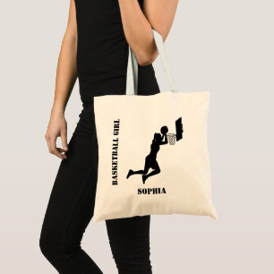 Tote Bag Joueuse de basket-ball, fille de basket-ball Anniv