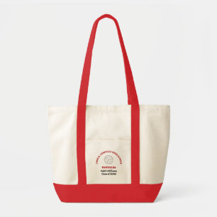 Tote Bag Joueuse de l'équipe de volley-ball rouge Personnal