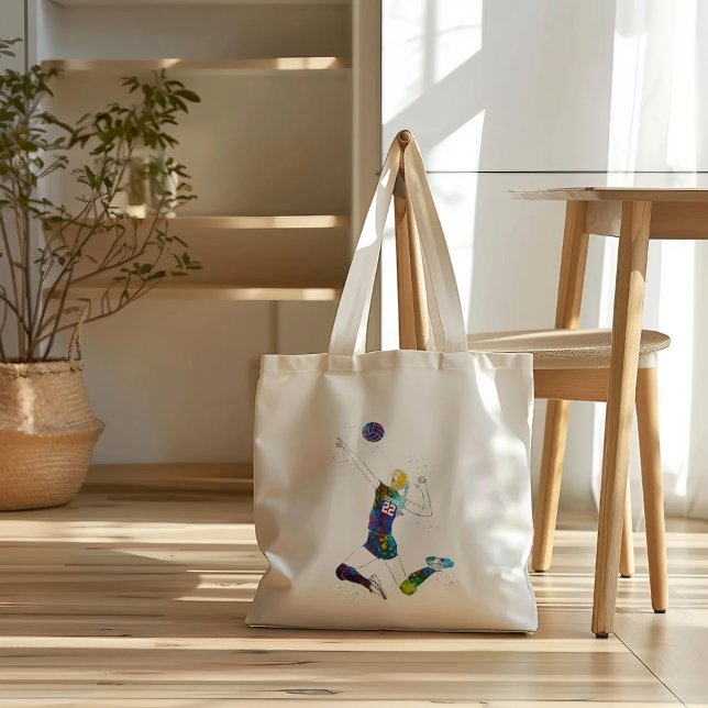 Tote Bag Joueuse de volley-ball féminine (Créateur téléchargé)