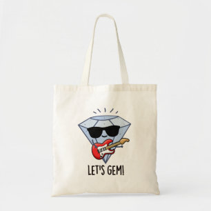 Tote Bag Jouons à un joyau amusant