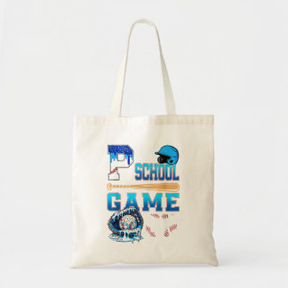 Tote Bag Jouons Préscolaire Retour à l'école Baseball Drip 