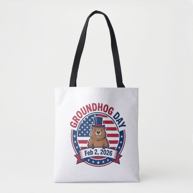 Tote Bag Jour de la marmotte (Devant)