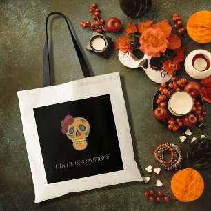 Tote Bag Jour de la mort Halloween Gothique crâne de sucre 