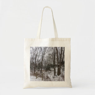 Tote Bag Jour de la neige du bois