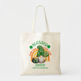 Tote Bag Jour de la Saint Patrick BLESSEE Green Irish Gnome