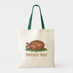 Tote Bag Jour de la Turquie Thanksgiving Nourriture Dîner d