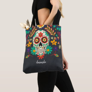 Tote Bag Jour de l'Halloween mort Personnaliser le crâne d