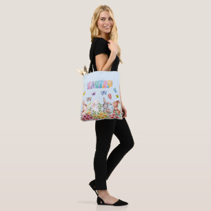 Tote Bag Jour de Pâques amusant Bunny