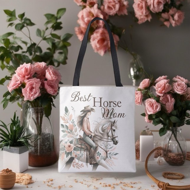 Tote Bag Jour des mères de maman du cheval (Créateur téléchargé)