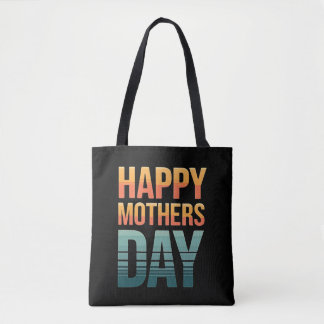 Tote Bag Jour des mères joyeuses et modernes de Retro