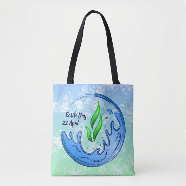 Tote Bag Jour des terres 2025 Notre Puissance Notre Planète (Devant)