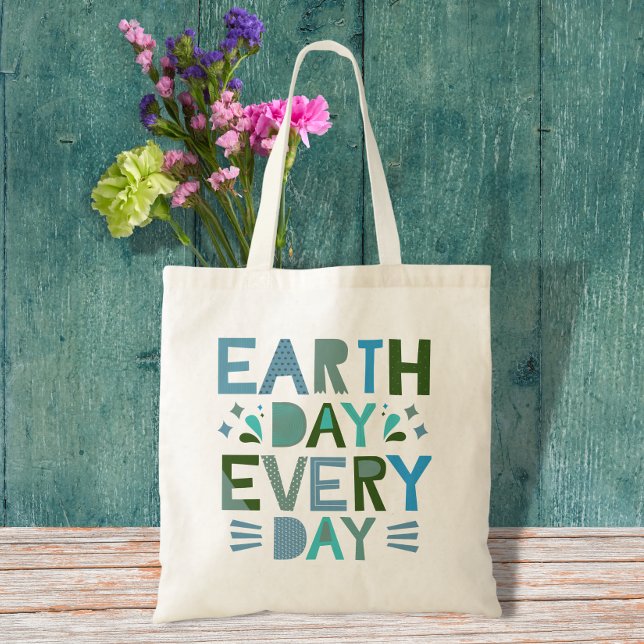 Tote Bag Jour des terres chaque jour - Sauvez la planète (Créateur téléchargé)