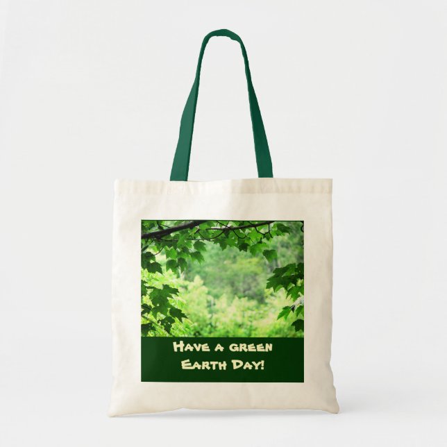 Tote Bag Jour des terres vert (Devant)