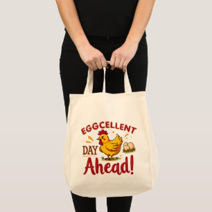 Tote Bag Jour d'excellence à l'avant Funny Chicken Farm