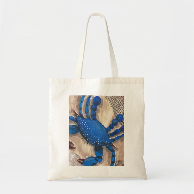 Tote Bag "Jour du crabe" Budget du crabe bleu Fourre-tout (Devant)