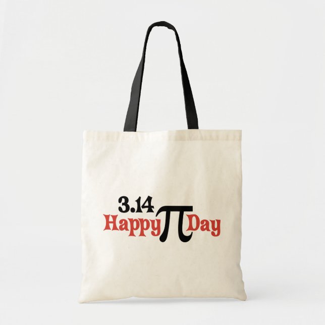 Tote Bag Jour heureux 3,14 de pi - 14 mars (Devant)