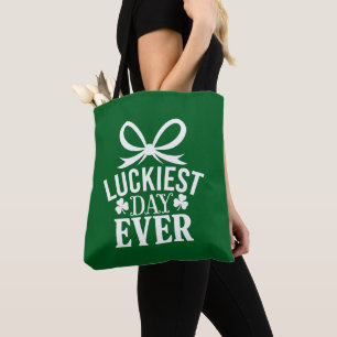 Tote Bag Jour le plus chanceux jamais St Patricks Day irlan