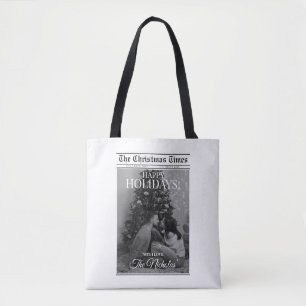 Tote Bag Journal Quelle Année Photo Noir Blanc Noël