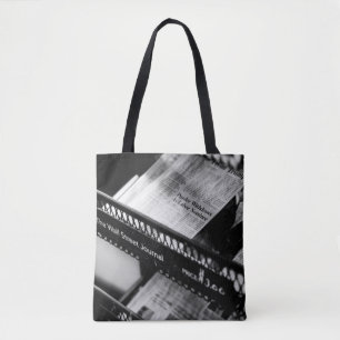 TOTE BAG JOURNAUX SUR LE WALL STREET JOURNAL RACK