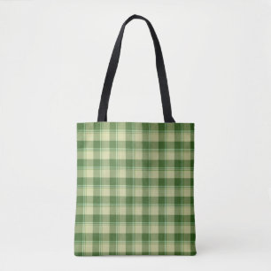Tote Bag Journée de la Saint Patrick à Plaid Vert