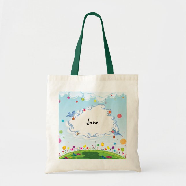 Tote Bag Journée de printemps personnalisable (Devant)