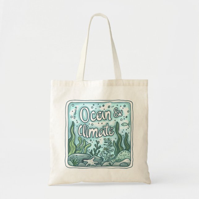 Tote Bag Journée des océans - Ocean & Climate Concept avec  (Devant)