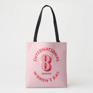 Tote Bag Journée internationale de la femme rose 8 mars