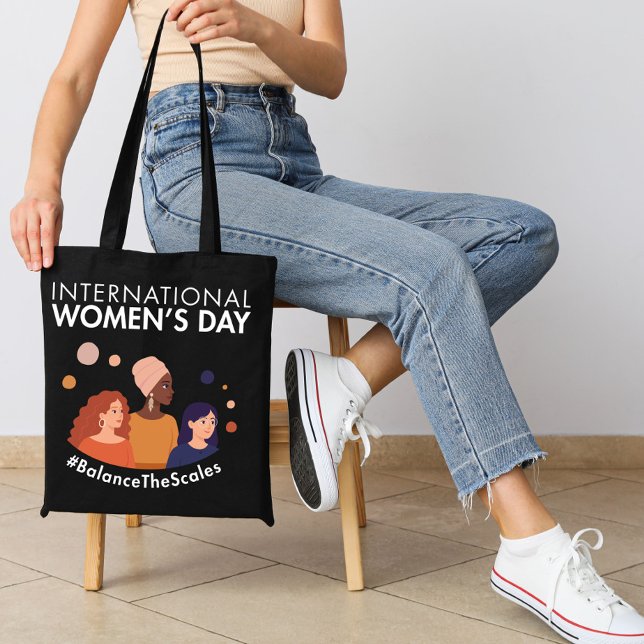 Tote Bag Journée internationale des femmes 2026 Équilibrer  (Créateur téléchargé)