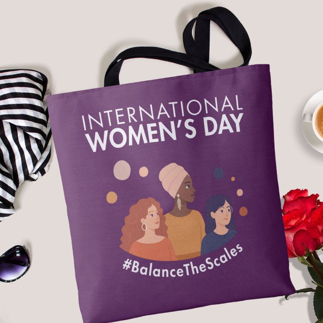 Tote Bag Journée internationale des femmes 2026 Équilibrer  (Créateur téléchargé)