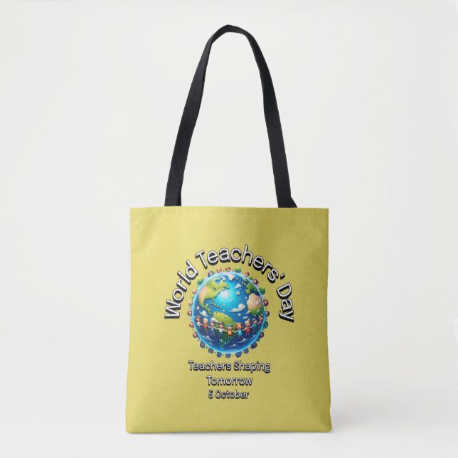 Tote Bag Journée mondiale des enseignants. Les Enseignants  (Devant)