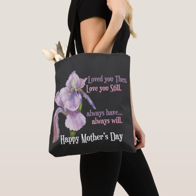 Tote Bag Journée Pink Iris Love Mothers (De près)